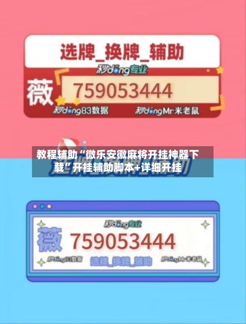 教程辅助“微乐安徽麻将开挂神器下载	”开挂辅助脚本+详细开挂-第1张图片