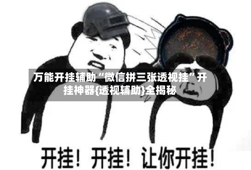 万能开挂辅助“微信拼三张透视挂”开挂神器{透视辅助}全揭秘-第1张图片
