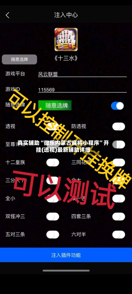 真实辅助“微乐内蒙古麻将小程序	”开挂(透视)最新辅助详细-第1张图片
