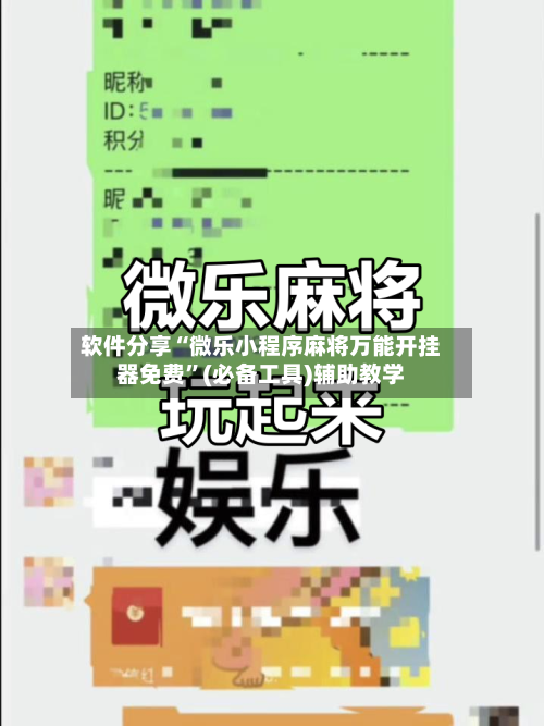 软件分享“微乐小程序麻将万能开挂器免费	”(必备工具)辅助教学-第3张图片