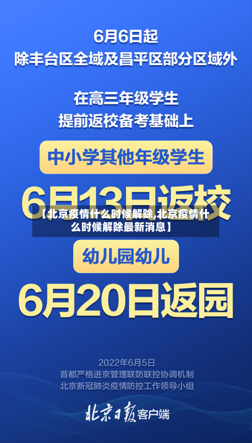 【北京疫情什么时候解除,北京疫情什么时候解除最新消息】-第1张图片