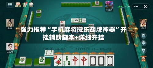 强力推荐“手机麻将微乐胡牌神器”开挂辅助脚本+详细开挂-第1张图片