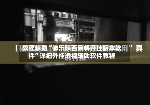 教程辅助“微乐陕西麻将开挂版本软件	”详细外挂透视辅助软件教程-第1张图片