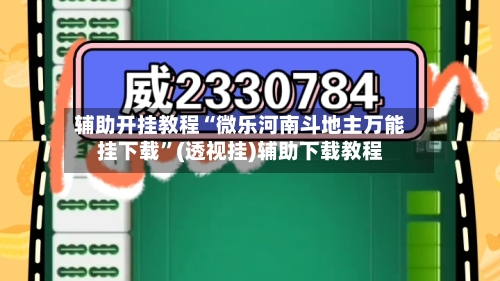 辅助开挂教程“微乐河南斗地主万能挂下载”(透视挂)辅助下载教程-第1张图片