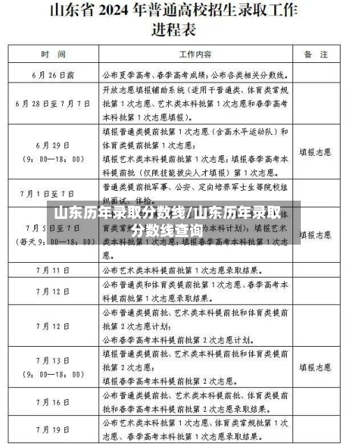 山东历年录取分数线/山东历年录取分数线查询-第1张图片
