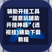 辅助开挂工具“随意玩辅助开挂神器	”(透视挂)辅助下载教程-第1张图片