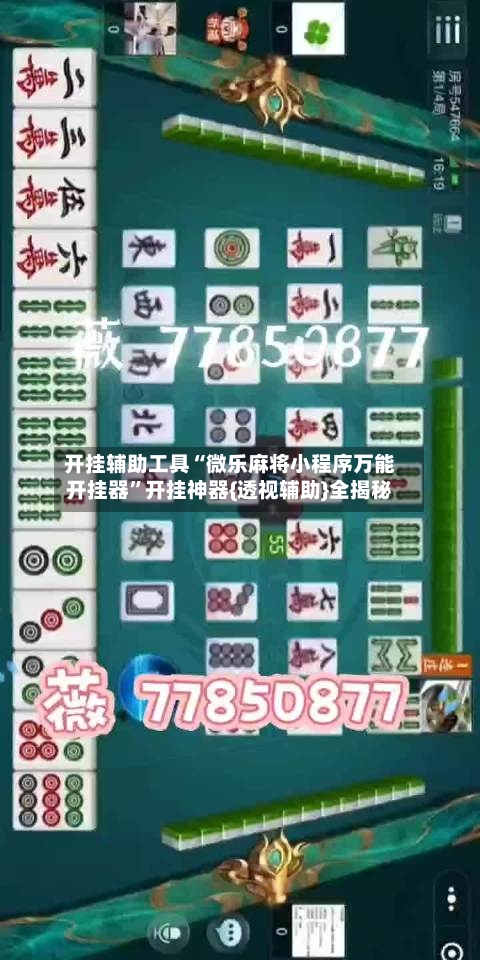开挂辅助工具“微乐麻将小程序万能开挂器”开挂神器{透视辅助}全揭秘-第1张图片