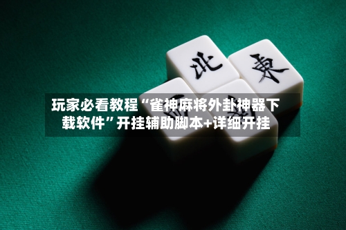 玩家必看教程“雀神麻将外卦神器下载软件”开挂辅助脚本+详细开挂-第3张图片