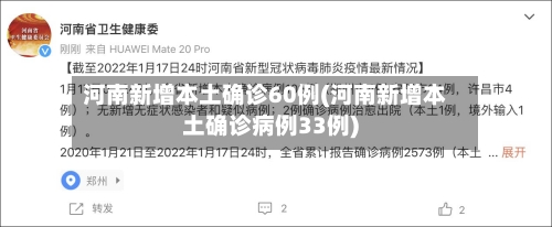 河南新增本土确诊60例(河南新增本土确诊病例33例)-第1张图片
