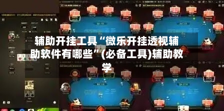 辅助开挂工具“微乐开挂透视辅助软件有哪些”(必备工具)辅助教学-第1张图片