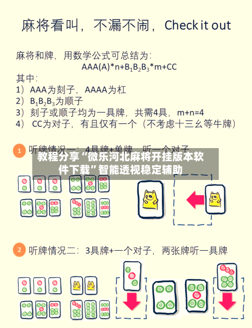 教程分享“微乐河北麻将开挂版本软件下载”智能透视稳定辅助-第1张图片