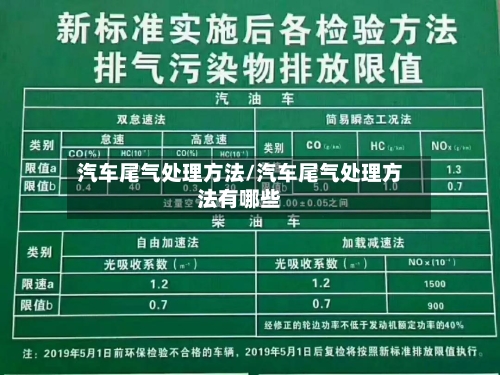 汽车尾气处理方法/汽车尾气处理方法有哪些-第2张图片