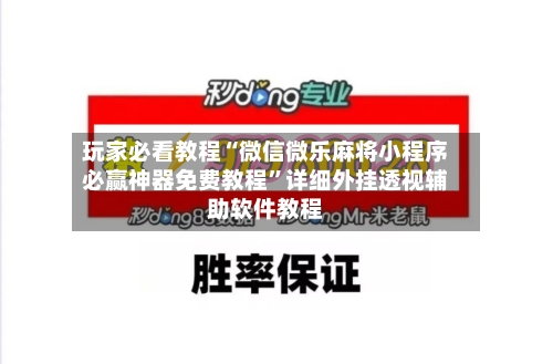玩家必看教程“微信微乐麻将小程序必赢神器免费教程”详细外挂透视辅助软件教程-第3张图片