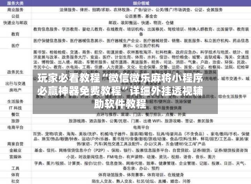 玩家必看教程“微信微乐麻将小程序必赢神器免费教程”详细外挂透视辅助软件教程-第1张图片