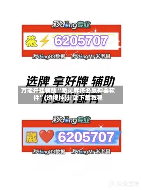 万能开挂辅助“哈灵麻将必赢神器软件”(透视挂)辅助下载教程-第3张图片