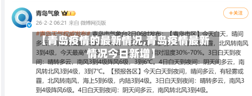 【青岛疫情的最新情况,青岛疫情最新情况今日新增】-第2张图片