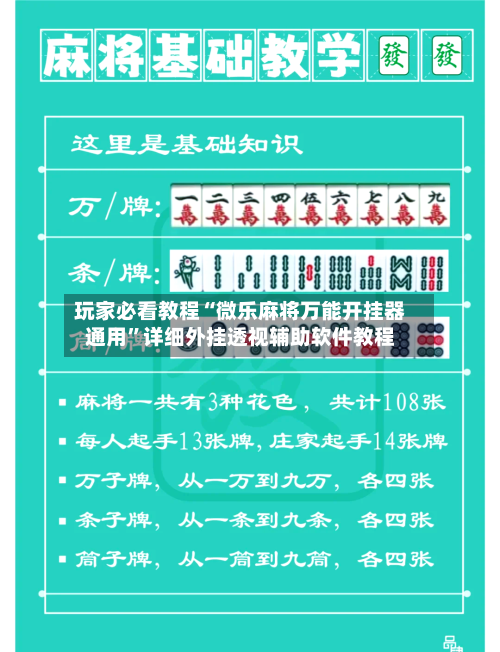 玩家必看教程“微乐麻将万能开挂器通用”详细外挂透视辅助软件教程-第1张图片