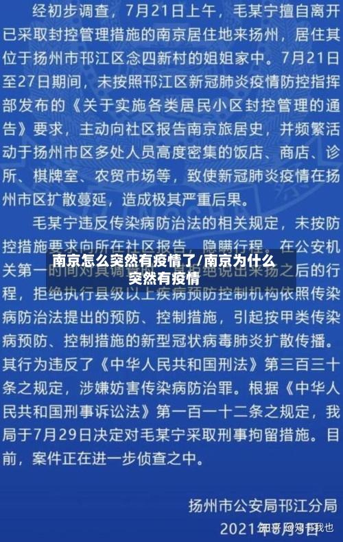 南京怎么突然有疫情了/南京为什么突然有疫情-第3张图片