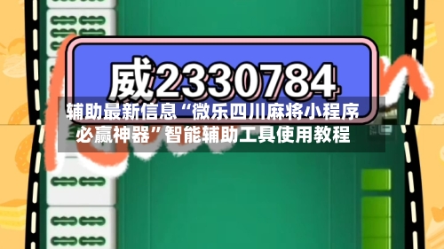 辅助最新信息“微乐四川麻将小程序必赢神器”智能辅助工具使用教程-第3张图片