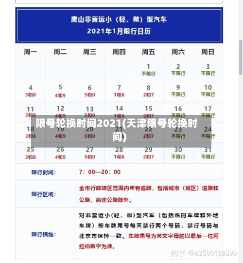 限号轮换时间2021(天津限号轮换时间)-第1张图片