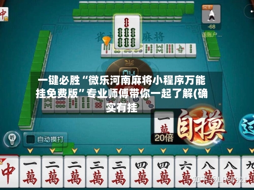 一键必胜“微乐河南麻将小程序万能挂免费版”专业师傅带你一起了解(确实有挂-第2张图片