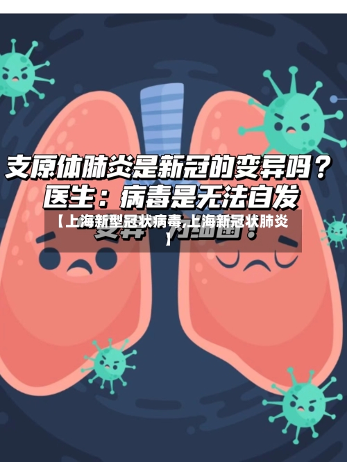 【上海新型冠状病毒,上海新冠状肺炎】-第1张图片
