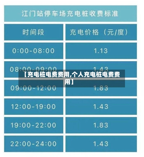【充电桩电费费用,个人充电桩电费费用】