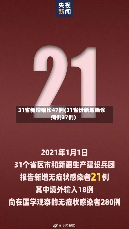 31省新增确诊47例(31省份新增确诊病例37例)-第3张图片