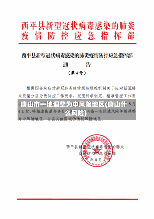 唐山市一地调整为中风险地区(唐山什么风险)-第3张图片