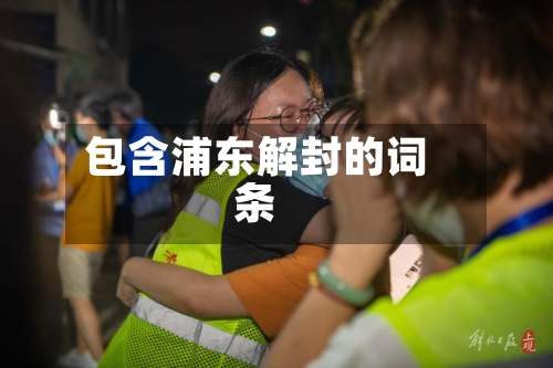 包含浦东解封的词条