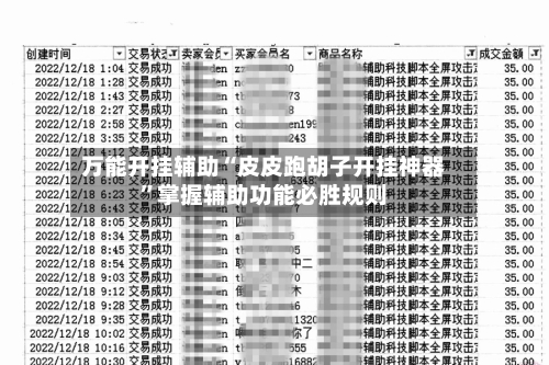 万能开挂辅助“皮皮跑胡子开挂神器”掌握辅助功能必胜规则-第2张图片