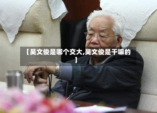 【吴文俊是哪个交大,吴文俊是干嘛的】-第3张图片