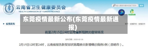 东莞疫情最新公布(东莞疫情最新通报)-第2张图片
