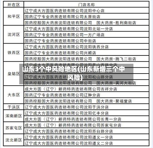 山东3个中风险地区(山东新增三个中风险)-第2张图片