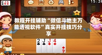 教程开挂辅助“微信斗地主万能透视软件	”真实开挂技巧分享-第2张图片