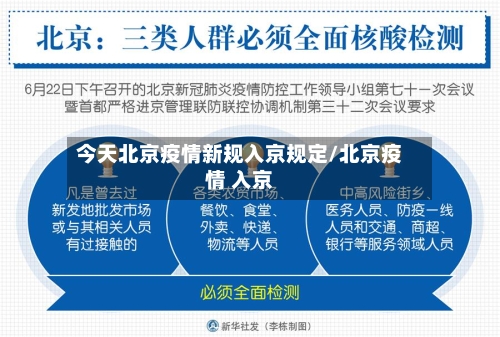 今天北京疫情新规入京规定/北京疫情 入京-第1张图片