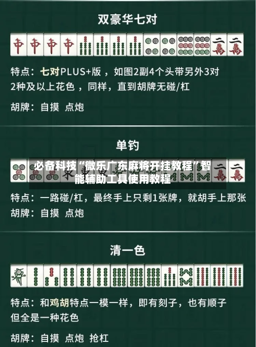 必备科技“微乐广东麻将开挂教程”智能辅助工具使用教程-第3张图片