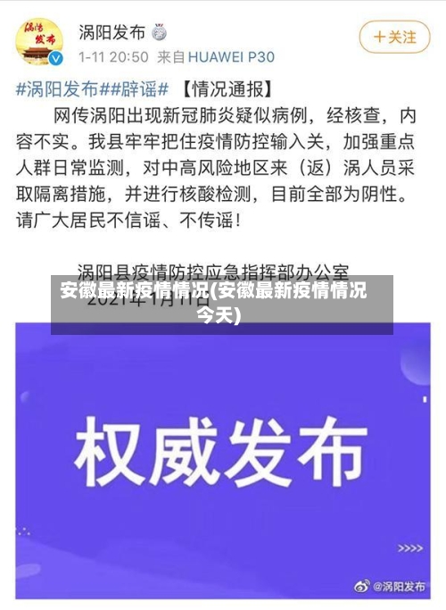 安徽最新疫情情况(安徽最新疫情情况今天)-第1张图片