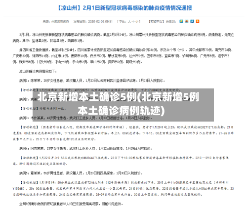 北京新增本土确诊5例(北京新增5例本土确诊病例轨迹)-第3张图片